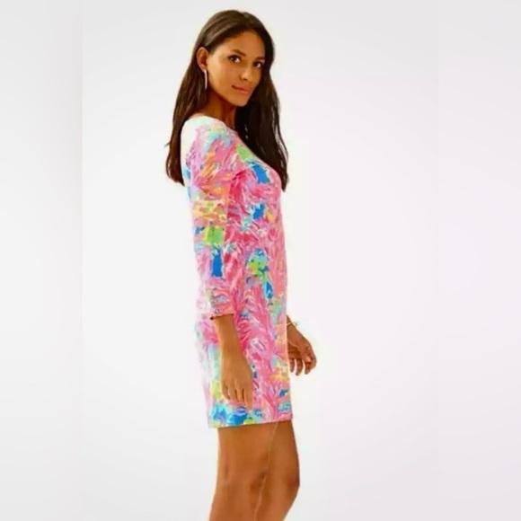 LILLY PULITZER SOPHIE DRESS IN MULTI PALM BEACH CORAL - EUC - Picture 5 of 12